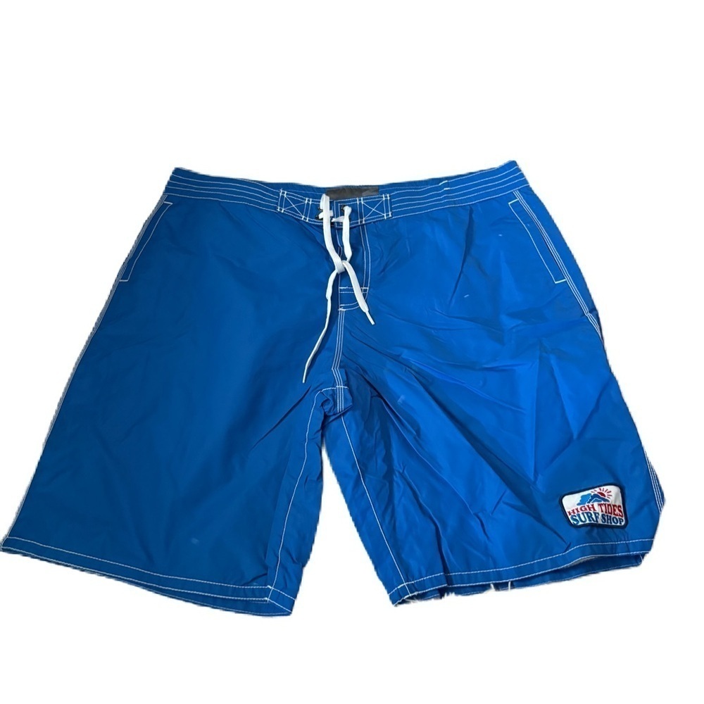 Old Navy Blue Swim Shorts with Drawstring Waist Mesh Lined XL Vintage Y2K Trunks